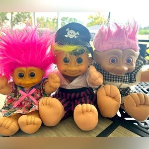 1980’s Troll Kids Plush Toy Lot
